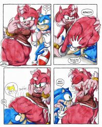 absurd_res after_vore amy_rose anthro belly big_belly comic digestion eulipotyphlan female female_pred group hi_res killboo male male/female mammal oral_vore same_size_vore sega sonic_(series) sonic_the_hedgehog sonic_the_hedgehog_(series) stomach_bulge tails tongue tongue_out trio vore vore_sex were wereeulipotyphlan werehog