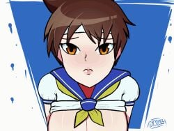 sakura kasugano from street fighter by skul (artist)