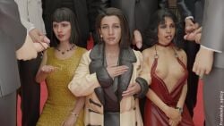 3d 3girls anne_johannson bangs black_hair black_hair_female blender bob_cut breasts breasts_out british british_female brunette bukkake call_of_duty call_of_duty_black_ops_6 call_of_duty_black_ops_cold_war cum cum_drip cum_in_mouth cum_on_body cum_on_breasts cumshot dress dress_pull facial formal formal_wear frankiely_spicy group group_masturbation group_sex helen_park_(cod) indoor indoors jane_harrow_(cod) kneeling kneeling_female kneeling_on_ground latina latina_female light-skinned_female light_skin multiple_boys orgy pale-skinned_female pale_skin short_hair smile smiling smiling_at_another smiling_at_partner suit suit_and_tie trio trio_female trio_focus