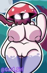 1girls anthro anthrofied ass breasts female flora_fauna gard_girl night_cap_(pvz:bfn) plant plant_girl plant_humanoid plantie plants_vs._zombies plants_vs_zombies popcap_games pussy