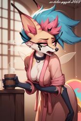 ai_generated furry furry_female helluva_boss queen_bee-lzebub_(helluva_boss)