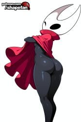2d 2d_(artwork) 2d_artwork ai-created ai-generated ai_art ai_generated ass barely_clothed black_eyes black_skin black_skinsuit bone_mask cape cloak cloak_lift cloak_only clothed cute dark-skinned_female dark_skin dress exposed_ass female full_body hollow_eyes hollow_knight hollow_knight:_silksong hornet_(hollow_knight) legs lifting_own_clothes looking_at_viewer looking_back looking_over_shoulder mask masked masked_female naked nude pose posing red_cloak red_clothing red_dress shapefan sideboob silksong simple simple_background simple_shading skinny skinny_girl skinsuit skull slender_body slim slim_waist thick thick_ass video_game_character video_games white_mask wink winking winking_at_viewer