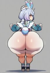 1futa ai_generated areola areolae ass ass_focus big_breasts blush breasts clothing curvy_figure digital_media_(artwork) female from_behind genshin_impact gigantic_ass gigantic_breasts headgear headwear huge_breasts humanoid hyper_ass hyper_breasts intersex looking_at_viewer looking_back marine melusine_(genshin_impact) nipples nude open_mouth short_hair shortstack shy sigewinne_(genshin_impact) simple_background slightly_chubby solo standing thick_ass thick_thighs voluptuous vyakarana27 white_background wide_hips young