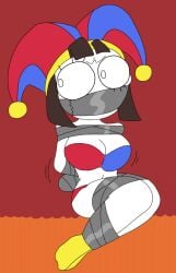 1girls angry angry_expression angry_face breasts female female_focus female_only glitch_productions imminent_anal imminent_fellatio imminent_oral imminent_penetration imminent_rape imminent_sex imminent_vaginal kidnapped kidnapped_girl pomni pomni_(the_amazing_digital_circus) tape tape_bondage taped_mouth the_amazing_digital_circus tie tied_arms tied_hands tied_legs tremble_lines trembling