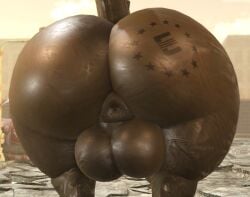 3d_(artwork) all_fours anthro anus ass backsack balls big_balls big_butt branded butt_focus day deathclaw digital_media_(artwork) enclave_(fallout) enclaw_(willie_piv) fallout genitals huge_balls huge_butt light male microsoft nude outside puffy_anus scalie solo sunlight tail thick_tail willie_piv