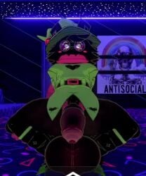 1boy animated balls cock deltarune dick erect_penis erection flaccid flaccid_penis huge_balls huge_cock male male_only penis presenting presenting_penis ralsei ralsei_(cryptiacurves) ralsei_with_black_fur solo tagme undertale video vrchat