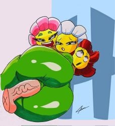 1girls anthro anthrofied ass breasts daisy_chain_(pvz) female flora_fauna plant plant_girl plant_humanoid plantie plants_vs._zombies plants_vs_zombies popcap_games pussy rob-art06