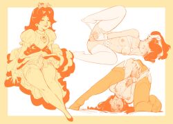 1girls ass balls cum female fingering_ass fingering_self mario_(series) penis princess_daisy tagme wintonkidd