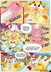 agressive_sex comic completely_nude cuphead cuphead_(game) internal_view ms._chalice mugman penis pinching_nipples pussy pussy_juice tongue_out vaginal_penetration vcpvip