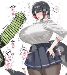 ... 1boy 1girls absurdres animal_penis ass big_ass big_breasts big_penis big_thighs black_hair breasts butt censored ellen_joe ethereal_(zenless_zone_zero) female fins fish_tail gigantic_ass gigantic_breasts gigantic_penis gigantic_thighs highres horn/wood horse horse_penis huge_ass huge_breasts huge_penis huge_thighs large_breasts male pantyhose penis penis_awe red_eyes red_hair shark_girl shark_tail sweat sweatdrop sweating tagme tail text thick_thighs thighs throbbing_uterus zenless_zone_zero zoophilia