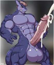 1boy 2020s 2025 5_fingers abs absurd_res anthro anthro_body anthro_male armpit athletic athletic_male balls biceps big_balls big_biceps big_muscles big_tail black_eyebrows blue_eyes blurred_background blush body_markings breastplate brown_hair comission completely_nude completely_nude_male countershade_arms countershade_balls countershade_snout countershade_torso countershading cum cum_dripping cum_dripping_from_penis cum_drops cumshot digital_media_(artwork) ear ears_up erect_penis erection fangs fit fit_male furry furry_male furry_only glistening_hair glistening_penis hanging_balls holding huge_cock humanoid humanoid_genitalia large_penis long_penis looking_at_penis male male_focus male_only manly masturbation muscular_arms muscular_legs muscular_male navel nostrils nude nude_male orgasm pênis pecs penile_masturbation penis purple_body purple_ears purple_legs purple_tail round_balls sebastian_(xstack2100) shark shark_male smooth_penis solo solo_male standing tail trapezius tridark twitching_penis veiny_penis watermark