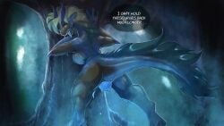 anthro big_breasts blue_body blue_scales bodily_fluids breasts breath colored dragon egg female genital_fluids horn human_to_anthro long_tail looking_back mythological_creature mythological_scalie mythology night nipples non-mammal_breasts non-mammal_nipples outside oviposition panting plant scales scalie solo species_transformation sweat tail tail_tuft tongue tongue_out transformation tree tuft vaginal_fluids watsup werecreature weredragon