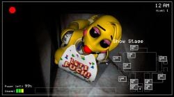 3d_(artwork) animatronic anthro avian ball_gag ballgaglover1 black_sclera blonde_hair bondage bound breasts camera_view closed_eyes clothed clothed_anthro clothed_female clothing digital_media_(artwork) english_text eyebrows female fingers five_nights_at_freddy's five_nights_at_freddy's_2 gag gagged hair half-closed_eyes hands_behind_back hands_tied hi_res inside looking_at_viewer lying machine narrowed_eyes nipples on_front open_mouth open_mouth_gag restraints robot rope rope_bondage scottgames solo submissive submissive_anthro submissive_female text toy_chica_(fnaf) yellow_body yellow_nipples