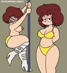 2d_(artwork) april_o'neil april_o'neil_(tmnt_1987) barely_clothed big_ass big_breasts boots boots_only brown_hair buckled_boots butt female female_only footwear grabbing_pole half-closed_eyes heel_boots heeled_boots heels high_heel_boots high_heeled_boots high_heels high_heels_boots high_heels_only light-skinned_female looking_at_viewer naked naked_female naked_footwear naughty_face nipples nude panties panties_only pole pole_dancing simple_background solo solo_female stiletto_heels stripper_pole teenage_mutant_ninja_turtles thicc thick_ass thick_hips thick_legs thick_thighs tmnt_1987 tongue_out very_high_heels white_boots white_footwear white_high_heel_boots white_high_heels white_high_heels_boots wide_hips yellow_bikini yellow_panties
