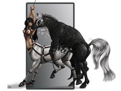 animal bondage centaur equine eva female feral fillipp_peteranderl harness hooves horse horsecock horseshoes interspecies male penis piercing sex straight taur tied zoophilia