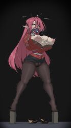 1girl abducted absurd_res absurd_resolution absurdres ameng ameng_(katena1990) arched_back arms_behind_back arms_bound azur_lane balancing ball_gag bangs big_ass big_breasts black_heels black_panties black_shoes black_skirt blouse bondage bondage_fetish breast_bondage breasts_outlined breasts_straining_clothes busty captured chest_harness cleavage clothed_female_nude_implied clothes_stretched complex_bondage contrast_lighting crotch_rope curvy dark_background discarded_footwear distressed domination dramatic_lighting drooling duke_of_york_(azur_lane) elf embarrassed emphasis_on_body emphasis_on_breasts emphasis_on_legs erotic_focus erotic_pose exposed_breasts eyewear fantasy_race feet_on_blocks fetish forced full_body gag gagged glasses hair_over_shoulders hairy_pussy hanging heels helpless helpless_expression hi_res high_heels high_heels_off high_quality high_resolution highres huge_breasts humiliated immobilized improvised_gag kidnapped kinbaku lace_bra layered_hair leg_focus legwear lingerie lingerie_peek long_ears long_hair looking_up mini_skirt mouth_gag muffled muffled_speech nipple_clamps nipples nude_implied on_tiptoes open_clothes panties_on_head panties_visible panty_lines pantyhose partially_clothed partially_dressed partially_stripped partially_undressed peril pink_hair platform_support pointed_ears precarious_pose predicament_bondage pumps pussy_visible_through_clothes red_blouse restrained restrained_arms restrained_pose restraints rope_bondage rope_harness rope_marks ropes seductively_dressed sheer_legwear sheer_pantyhose shibari shoes_off short_skirt sideboob skimpy_clothing skirt solo solo_focus spectacles standing_pose stockings straight_hair strained_clothes struggling submissive suggestive_pose tagme thick_thighs thighs tied_up tight_blouse tight_bondage tight_clothes tight_legwear torso_harness voluptuous vulnerable wide_hips