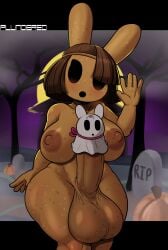 1futa absurd_res animal_crossing anthro ass balls big_balls big_breasts big_butt big_penis blush border breasts brown_body brown_hair coco_(animal_crossing) erection ftg_crossgender fti_crossgender furry_futa futanari genitals ghost ghost_costume gynomorph gyroid hair halloween hi_res holidays huge_balls huge_breasts huge_butt huge_cock hyper hyper_balls hyper_genitalia hyper_penis intersex lagomorph leporid mammal nintendo non-euclidean_border nude penis plundered rabbit rule_63 short_stack shortstack solo solo_futa thick_thighs video_games wide_hips