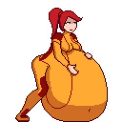 3_prey ambiguous_prey animated belly big_belly draconicsyntax female_pred huge_belly mia_(project_g.l.u.t.t) multiple_prey oral_vore pixel_art post_vore project_g.l.u.t.t. same_size_vore sprite vore white_background