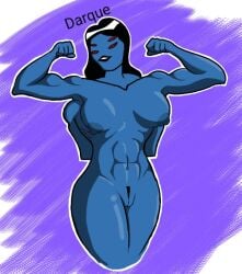 4_arms 4_eyes abs alien_girl ben_10 blue_skin cartoon_network colored darqueafterdark female multi_arm multi_eye multi_limb muscular_female naked ophelia_(darqueafterdark) taller_female tetramand