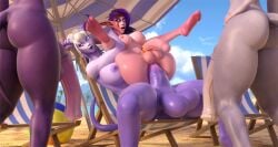 3d 4futas anal anal_sex athletic_futanari beach breasts cock_ring draenei elf flaccid futa_on_futa futa_only futanari gangbang gigantic_penis horsecock horsecock_futanari huge_breasts huge_cock large_breasts loriandra night_elf nude penis penis_size_difference public public_sex tektah voluptuous world_of_warcraft