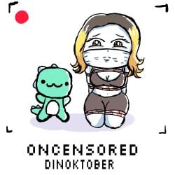 bondage caprimint dinosaur oncensored oncensored_(artist) one_coin one_coin_crew tied_up twitch.tv