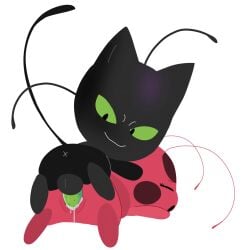 miraculous_ladybug plagg tagme tikki_(miraculous_ladybug)