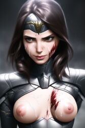 1girls 2022 ai_generated amazon big_breasts black_hair breasts dc dc_comics diana_prince female female_only gal_gadot light-skinned_female nai_diffusion solo_female solo_focus stable_diffusion superheroine wonder_woman wonder_woman_(series)