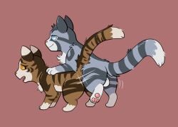 balls catboyjail domestic_cat duo felid feline felis female feral feral_on_feral genitals hi_res incest jayfeather_(warriors) leafpool_(warriors) male male/female mammal medicine_cat mother mother_and_child mother_and_son parent parent_and_child son warriors_(cats)