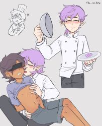 2boys amity_blight blindfold blush chef chef_hat condom disney disney_channel femboy femboy_on_femboy fida_san12 genderswap genderswap_(ftm) luz_noceda male male_only multiple_boys nipples penis pointy_ears purple_hair rule_63 straight_hair tagme the_owl_house yaoi