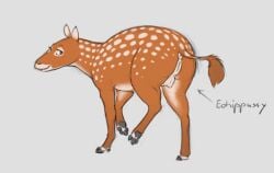 2022 anatomically_correct anatomically_correct_anus anatomically_correct_genitalia anatomically_correct_pussy animal_genitalia animal_pussy anus ass bedroom_eyes brown_body brown_eyes causationcorrelation crotch_breasts crotchboobs digital_media_(artwork) eohippus equid equine_anus equine_pussy eyebrows eyelashes female feral genitals looking_back mammal markings narrowed_eyes nipples presenting presenting_anus presenting_hindquarters presenting_pussy pussy quadruped raised_tail rear_view seductive simple_background solo spots tail_tuft tuft white_spots