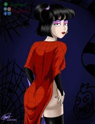 beetlejuice girl goth gothic lydia_deetz nude_female original_artwork reyeshentai(artist)