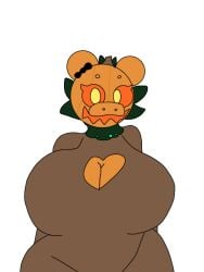 1girls anthro big_breasts equivalent_piece2498 halloween non-canon_character piggy_(game) pumpiggy roblox thick_thighs