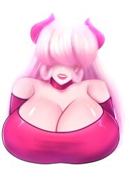 1girls animation_meme_community anny_(anny_perez) anny_perez anny_perez_oc big_breasts demon female female_only pink pink_horn red_lips safe youtube youtube_hispanic