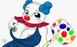 1girls anthro breasts clowny_(piggy) piggy_(game) rainboweevee