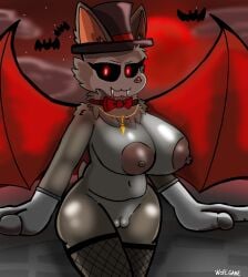 1girls bat_girl bela_(piggy) big_breasts big_pussy furry gloves hat infected_(piggy) piggy_(game) roblox roblox_game tagme wings woflgame