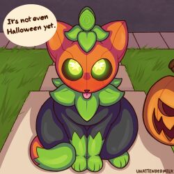 black_body feline pov pumkat pumpkin pumpkin_head text thick_ass thick_thighs unattendedmilk_(artist)