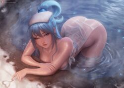 1girls absurd_res absurdres aqua_(konosuba) ass ass_up bangs bare_arms bare_breasts bare_shoulders bare_skin bare_thighs big_ass big_breasts blue_eyes blue_hair breasts butt_up clothed cute_face dat_ass deity female female_focus female_only fit fit_female goddess hair hartman_hips heart high_resolution highres hips hot_spring kono_subarashii_sekai_ni_shukufuku_wo! large_breasts large_filesize light-skinned_female light_skin long_hair luminyu naked_towel no_bra no_panties nude nude_female nude_underneath round_ass round_breasts round_butt shiny shiny_arms shiny_skin slim_thick slim_waist smile steam thick_ass thick_thighs thighs thunder_thighs thunderthighs towel towel_on_head very_high_resolution water wet_body wet_skin wet_towel