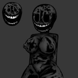 artist_request big_breasts big_mouth black_body black_eyes bozothel1zrd doors_(roblox) roblox roblox_game rule_63 rush_(doors) source_request tagme