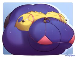 big_breasts blueberry_inflation breasts cindy_aurum cutiepopblue female final_fantasy final_fantasy_xv huge_breasts inflation spherical_inflation sunken_head sunken_limbs