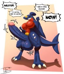 female garchomp from pokemon by tohilewd