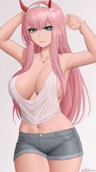 zero two (darling in the franxx) from darling in the franxx by zaphn