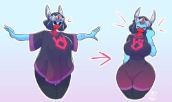 big_breasts huge_breasts hyper_light_drifter oddly_bally rule_63 tight_clothing