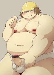 censored fat_man hashida_itaru male_only pomupomu490 solo_male steins;gate