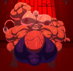 abs balls biceps cerulien47 furry gay halloween hyper hyper_balls hyper_genitalia hyper_penis hyper_testicles male male_focus male_only muscles muscular muscular_arms muscular_ass muscular_back muscular_legs muscular_male muscular_thighs nipples pecs penis testicles veins veiny_penis