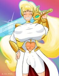 1futa 2020s 2022 abs absurdly_long_hair adora armor artist_name artywitch balls belly_button big_penis blonde_hair bracer breasts breasts_bigger_than_head bulge bulge_through_clothing cameltail clothed clothing dress flaccid fully_clothed futa_only futanari hourglass_figure huge_areola huge_areolae huge_breasts huge_nipples human light-skinned_futanari light_skin long_dress long_hair long_skirt muscles muscular muscular_futanari navel navel_cutout nipple_bulge pauldrons penis platinum_blonde_hair ponytail puffy_areola puffy_nipples self_upload she-ra she-ra_and_the_princesses_of_power skirt smile solo solo_futa standing sword thick_thighs thin_waist tiara top_heavy very_long_hair watermark weapon white_dress white_skirt wide_hips