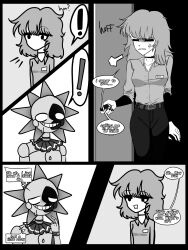 animatronic choker cute_deth cute_deth_(character) daycare_attendant_(fnaf) doujinshi emo_girl five_nights_at_freddy's five_nights_at_freddy's:_security_breach human human_female manga robot scottgames sundrop