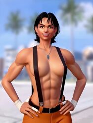 1girls 3on3freestyle abs brown_skin buff buff_female carolina exposed_nipples latina latina_female mexican mexican_female muscular muscular_female naked_female sex short_hair shorter_than_10_seconds shorter_than_30_seconds slim_waist solo solo_female suspenders tagme topless_female video