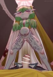 absurd_res ambiguous_gender anthro body_writing boy_kisser_(meme) breasts duo egg female feral gardevoir gastly generation_1_pokemon generation_3_pokemon generation_4_pokemon genitals hapless_food hi_res human lucario male male/female mammal meme nintendo penis pokemon pokemon_(species) pregnant pregnant_anthro pregnant_female ralts vulva