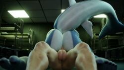 anthro anus ass ass_up bed biceps clapping_cheeks cowgirl_position erection hammerhead_(petruz) interior interspecies kissing longer_than_30_seconds longer_than_one_minute male/male moaning penis shark_tail sound tagme tail video