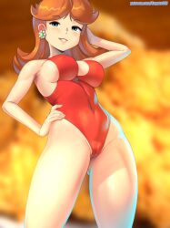 princess daisy from mario (series) by kagato007